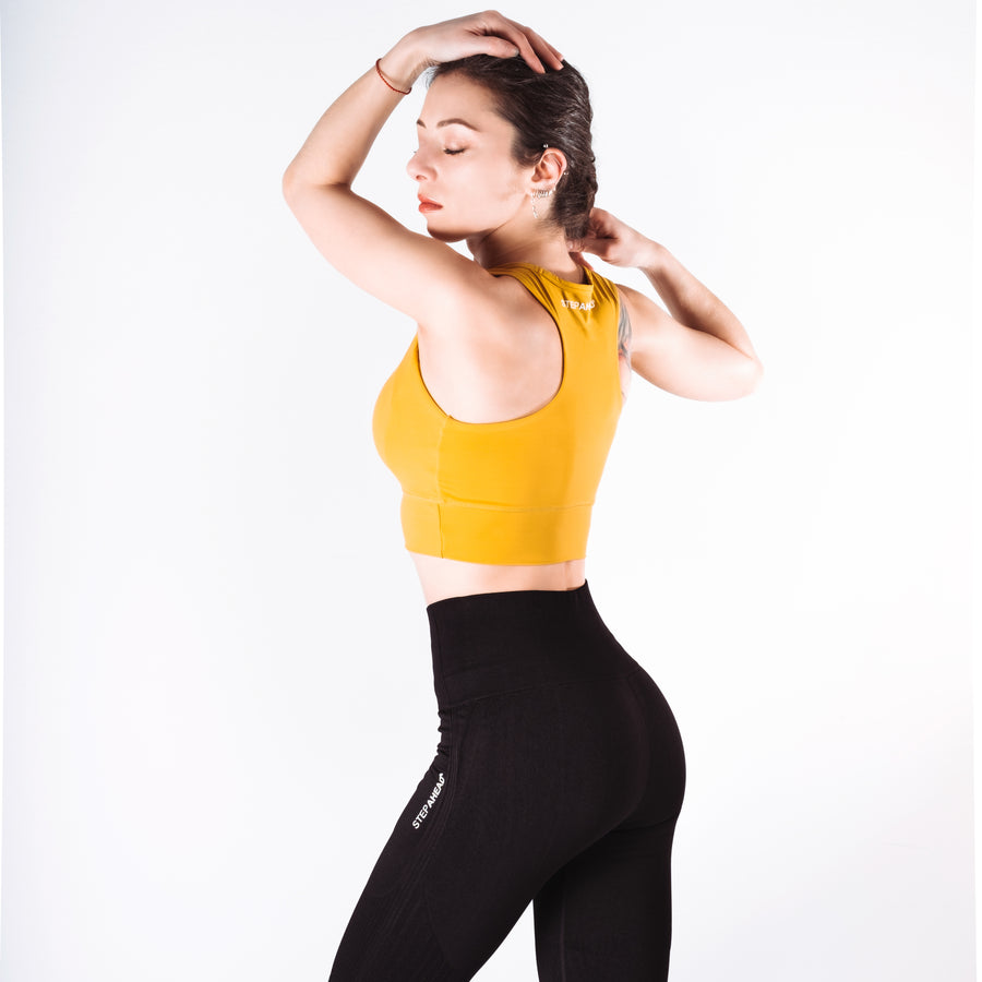 Step Ahead Seamless Sports Yellow Bra Step Ahead Seamless Sports Yellow Bra