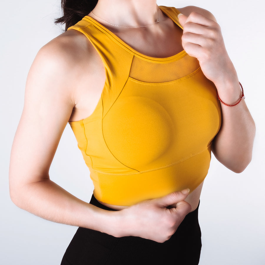 Step Ahead Seamless Sports Yellow Bra Step Ahead Seamless Sports Yellow Bra
