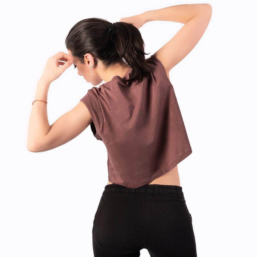 Step Ahead Maroon Crop T-shirt Step Ahead Maroon Crop T-shirt