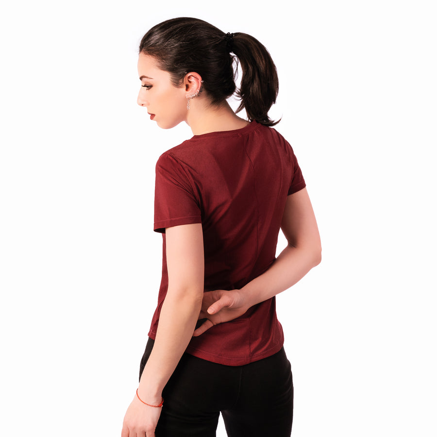 Step Ahead Burgundy Seamless Sports T-shirt Step Ahead Burgundy Seamless Sports T-shirt