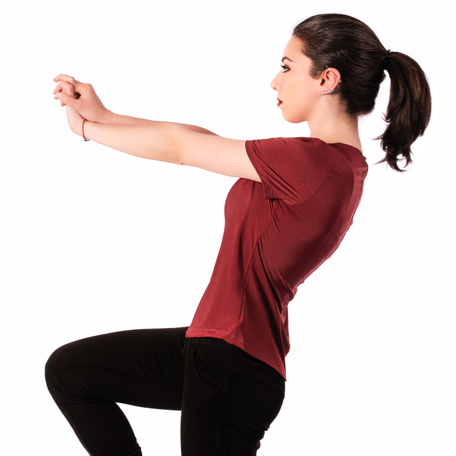 Step Ahead Burgundy Seamless Sports T-shirt Step Ahead Burgundy Seamless Sports T-shirt