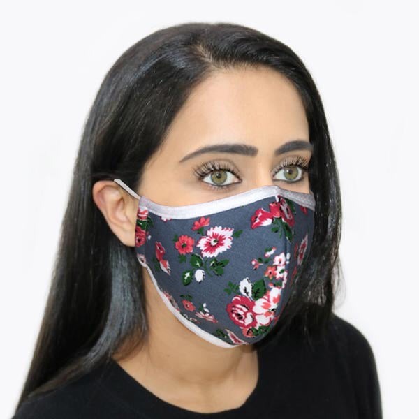 Step Ahead Face Mask Adult Reusable Floral Print Step Ahead Face Mask Adult Reusable Floral Print