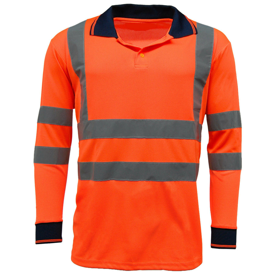 Step Ahead Hi Vis Long Sleeve Polo Shirt Step Ahead Hi Vis Long Sleeve Polo Shirt