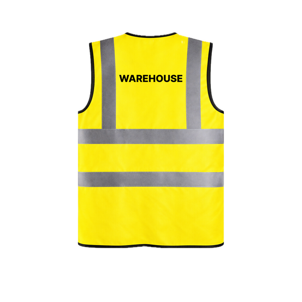Warehouse Hi Vis Vest Waistcoat 2 Band and Brace