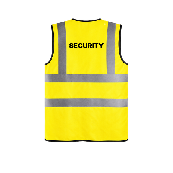Security Hi Vis Vest Waistcoat 2 Band and Brace