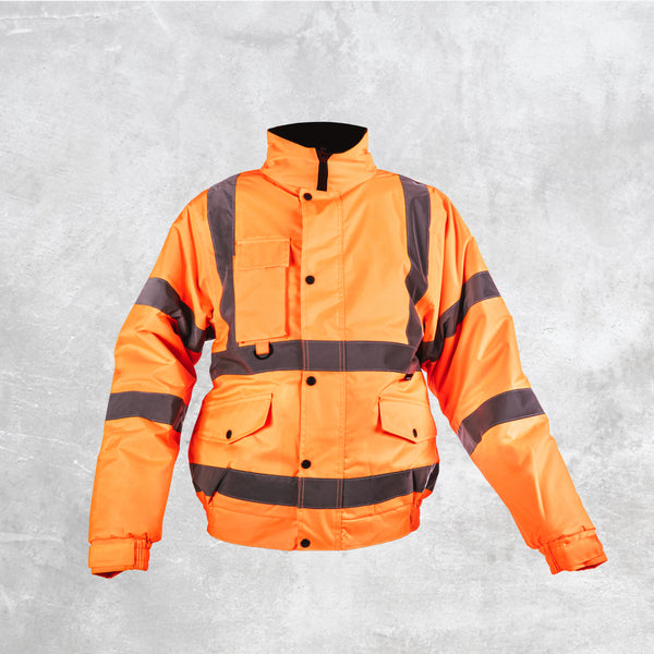 Step Ahead Hi Visibility Yellow Bomber Jacket – StepAhead Workwear