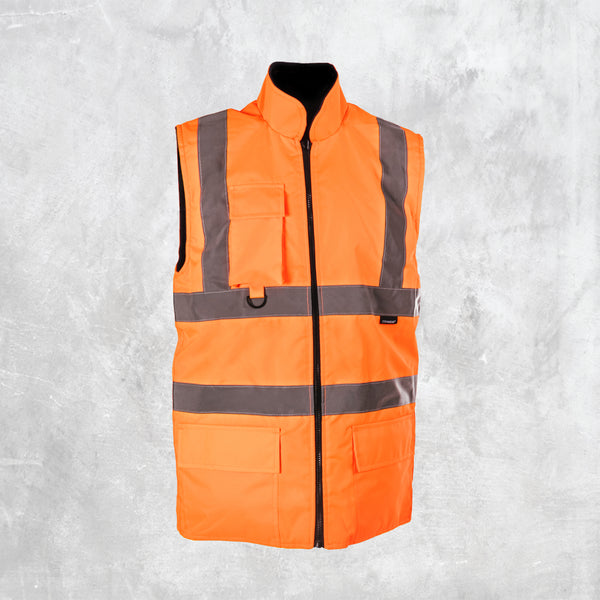Step Ahead Hi Visibility Orange Body Warmer