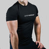 Men’s STEPAHEAD Light-Weight Short Sleeve Black T-Shirt