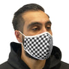Step Ahead Reusable Black Checkered Face Mask