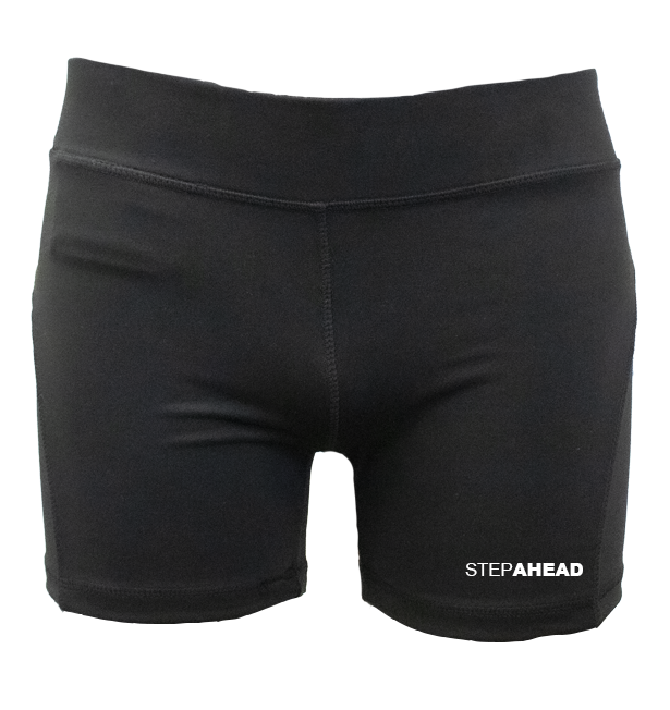 STEPAHEAD Womens Black Excercise Shorts (Tight Fit) - StepAhead Workwear