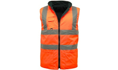 Hi Vis Fleece Lined Reversible Body Warmer (Antrim/Belfast) - StepAhead Workwear