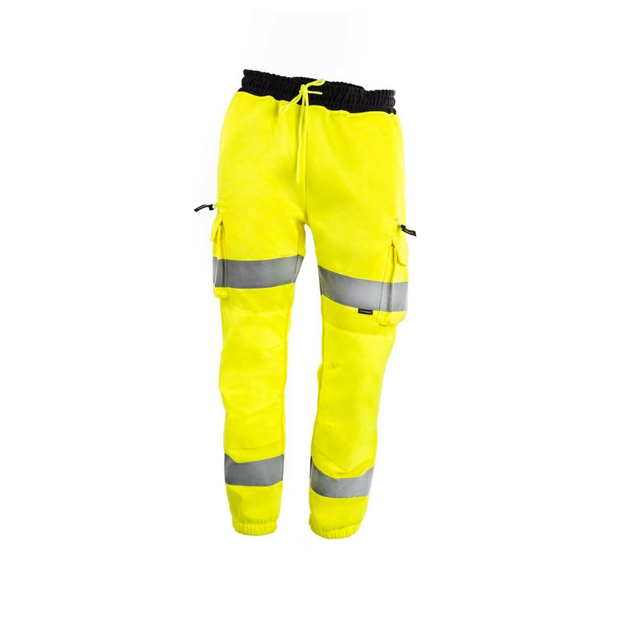 STEP AHEAD Hi Vis Viz Combat Trousers JOGGING BOTTOMS Workwear JOGGERS YELLOW