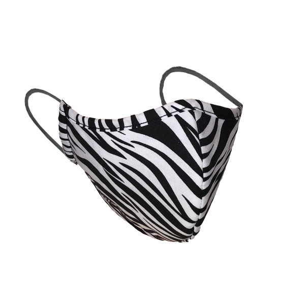 STEP AHEAD FACE MASK ADULT REUSABLE ZEBRA PRINT